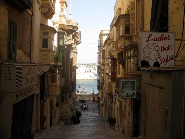 Strasse in Valletta
